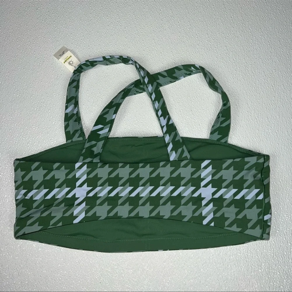 Offline By Aerie Green Real Me Stretch Xtra Square Neck Sports Bra Size XL NWT - Picture 4 of 8
